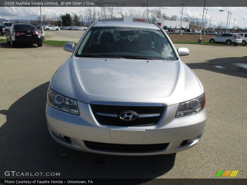 Bright Silver / Gray 2008 Hyundai Sonata Limited