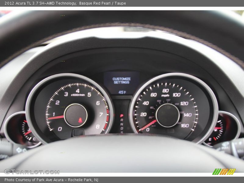 Basque Red Pearl / Taupe 2012 Acura TL 3.7 SH-AWD Technology