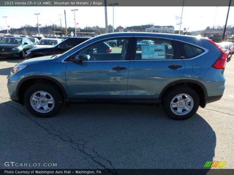 Mountain Air Metallic / Beige 2015 Honda CR-V LX AWD