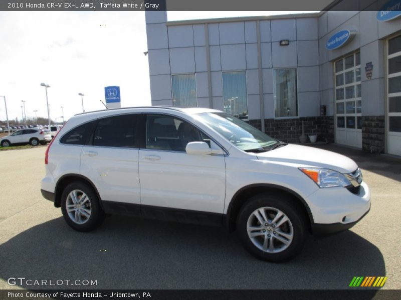 Taffeta White / Gray 2010 Honda CR-V EX-L AWD