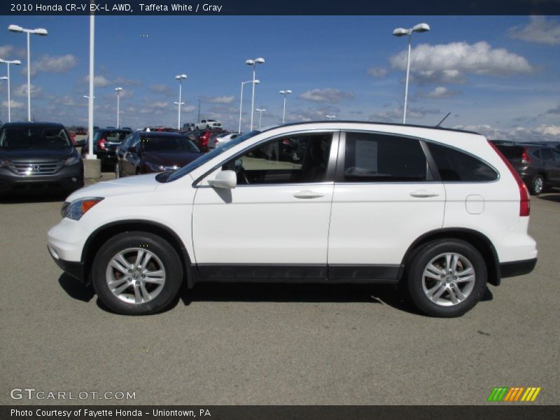 Taffeta White / Gray 2010 Honda CR-V EX-L AWD