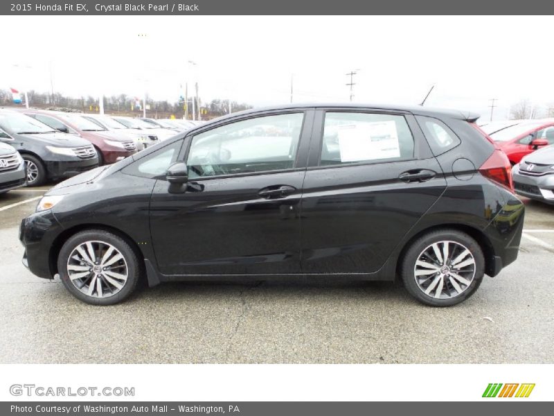 Crystal Black Pearl / Black 2015 Honda Fit EX