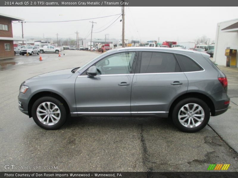 Monsoon Gray Metallic / Titanium Gray 2014 Audi Q5 2.0 TFSI quattro