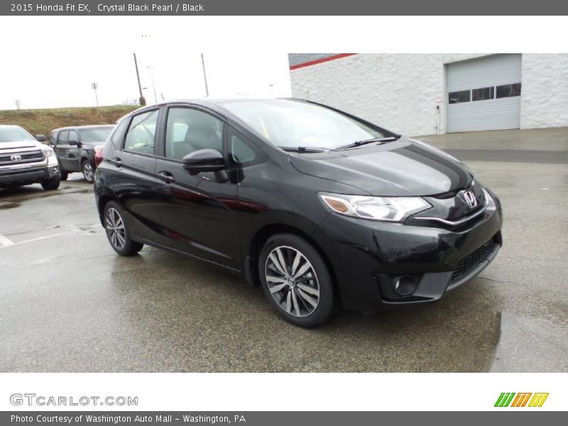 Crystal Black Pearl / Black 2015 Honda Fit EX