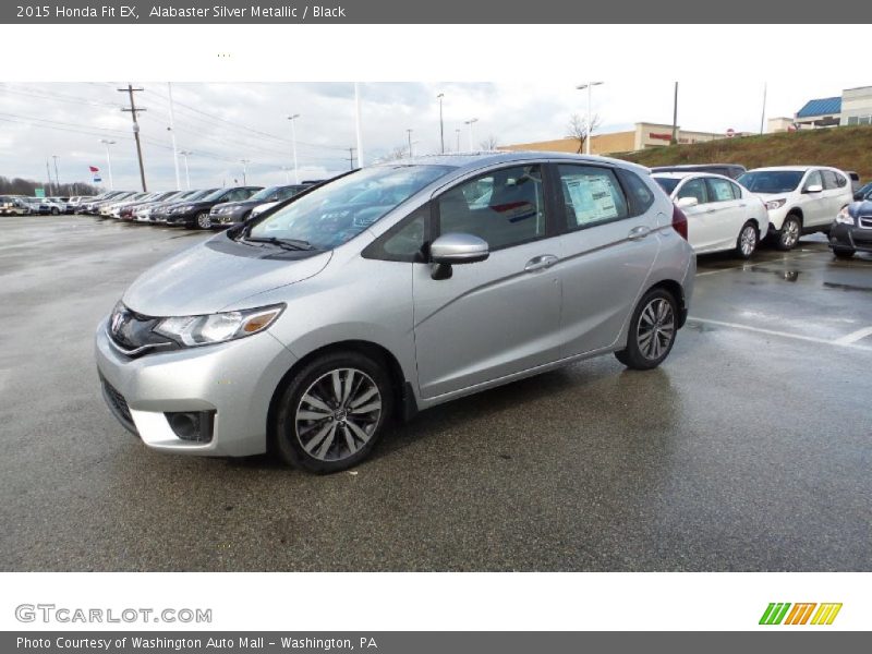 Alabaster Silver Metallic / Black 2015 Honda Fit EX