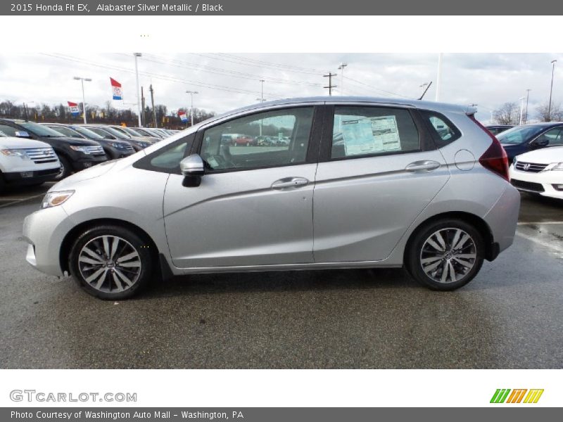 Alabaster Silver Metallic / Black 2015 Honda Fit EX