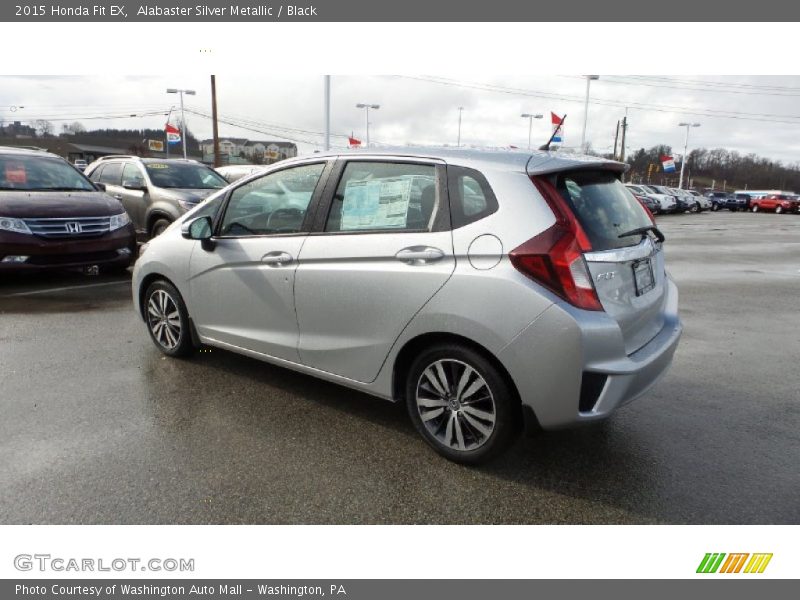 Alabaster Silver Metallic / Black 2015 Honda Fit EX