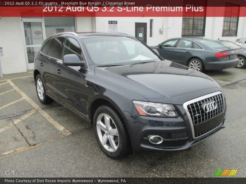Moonlight Blue Metallic / Cinnamon Brown 2012 Audi Q5 3.2 FSI quattro