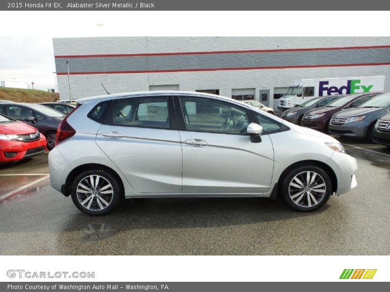 Alabaster Silver Metallic / Black 2015 Honda Fit EX