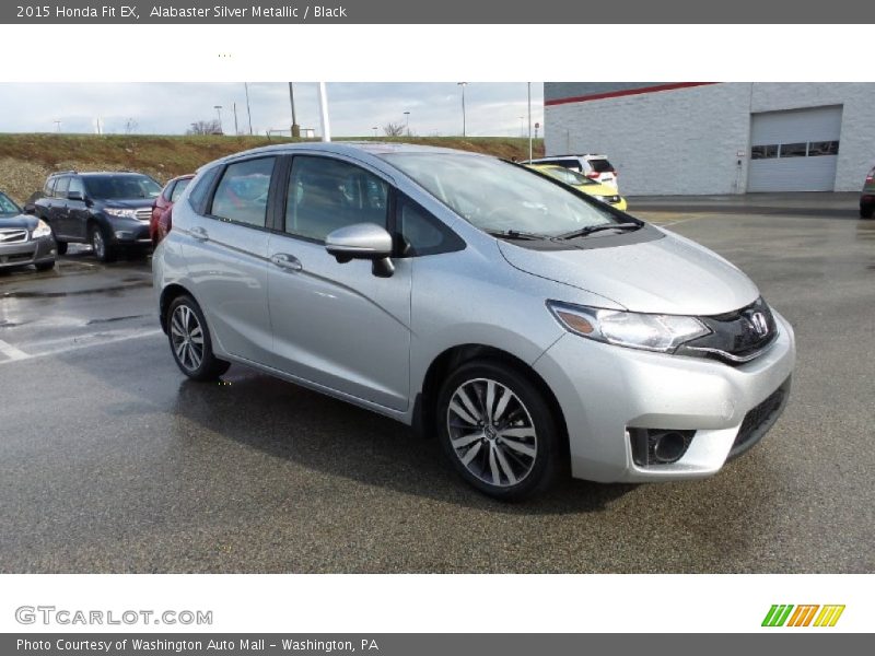 Alabaster Silver Metallic / Black 2015 Honda Fit EX