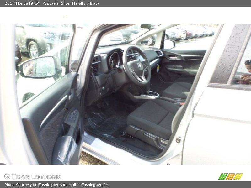 Alabaster Silver Metallic / Black 2015 Honda Fit EX