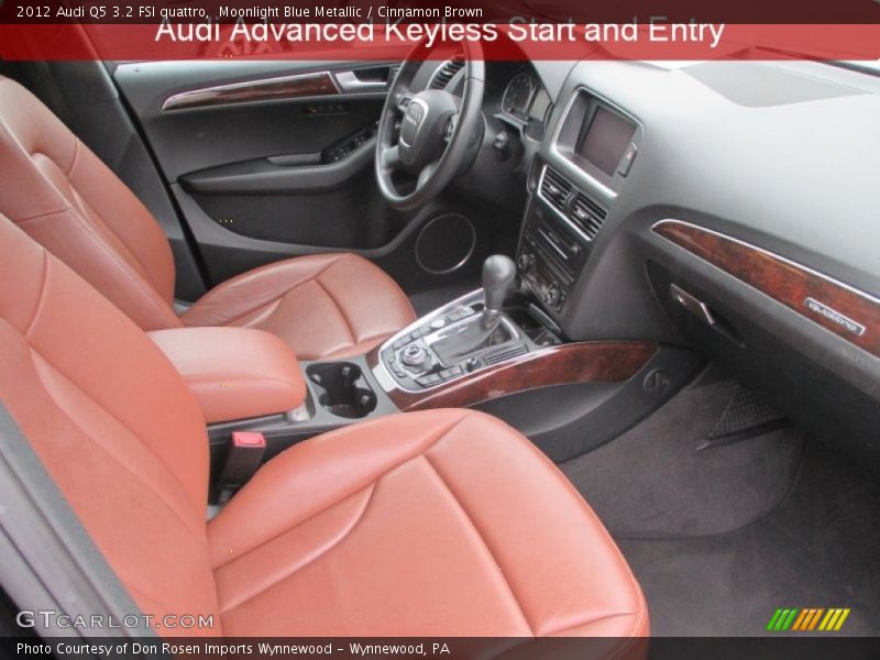 Moonlight Blue Metallic / Cinnamon Brown 2012 Audi Q5 3.2 FSI quattro