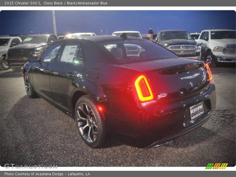 Gloss Black / Black/Ambassador Blue 2015 Chrysler 300 S