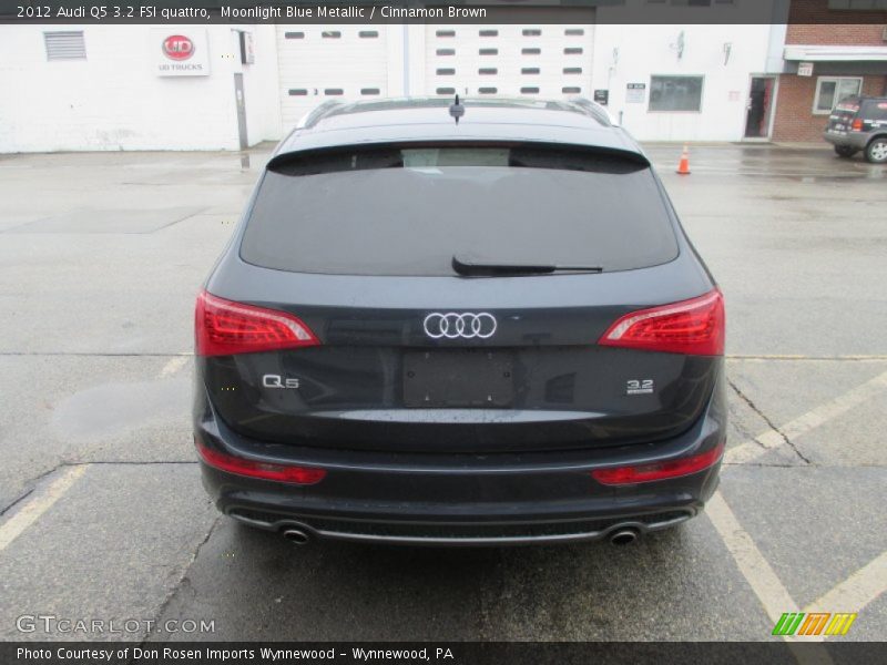 Moonlight Blue Metallic / Cinnamon Brown 2012 Audi Q5 3.2 FSI quattro