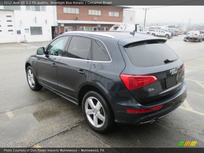 Moonlight Blue Metallic / Cinnamon Brown 2012 Audi Q5 3.2 FSI quattro