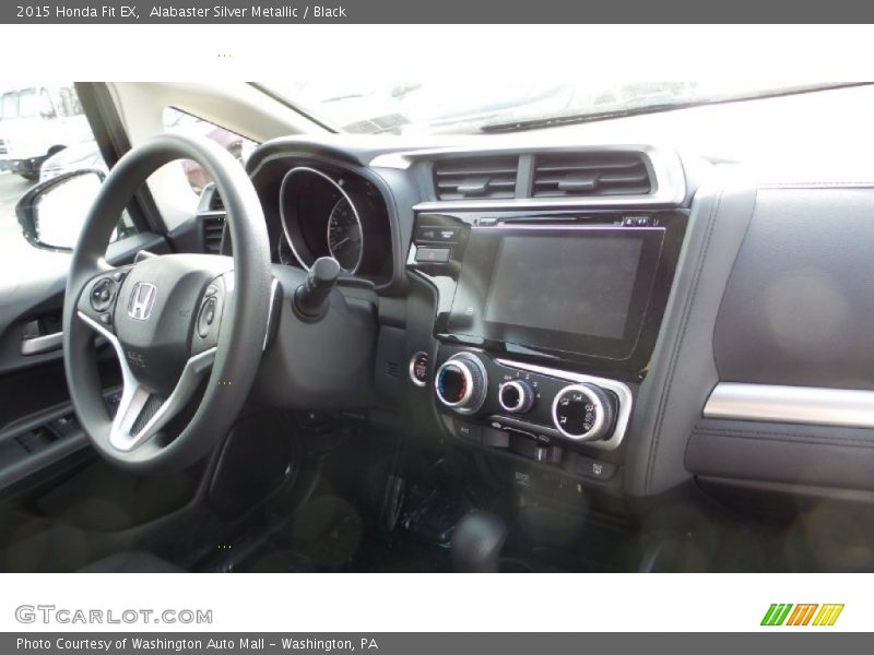 Alabaster Silver Metallic / Black 2015 Honda Fit EX