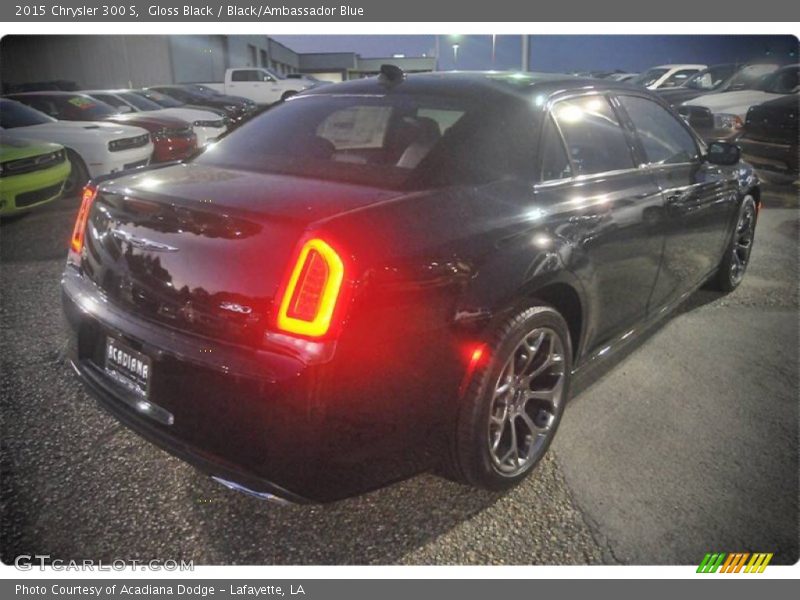 Gloss Black / Black/Ambassador Blue 2015 Chrysler 300 S