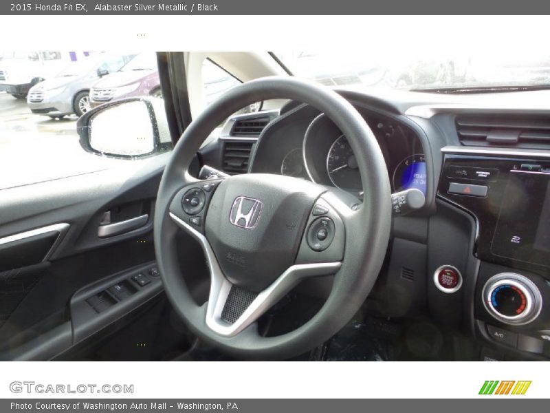 Alabaster Silver Metallic / Black 2015 Honda Fit EX