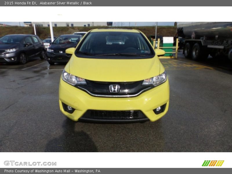 Alabaster Silver Metallic / Black 2015 Honda Fit EX