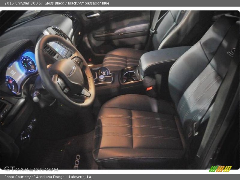 Gloss Black / Black/Ambassador Blue 2015 Chrysler 300 S