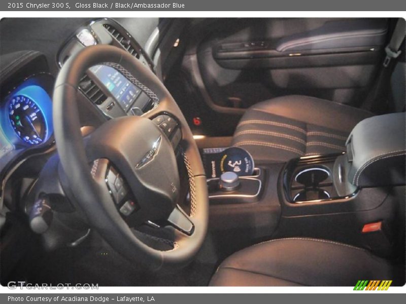 Gloss Black / Black/Ambassador Blue 2015 Chrysler 300 S