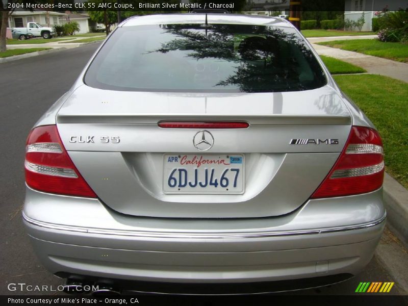 Brilliant Silver Metallic / Charcoal 2004 Mercedes-Benz CLK 55 AMG Coupe