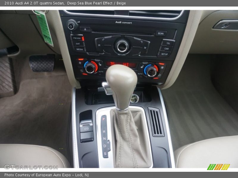 Deep Sea Blue Pearl Effect / Beige 2010 Audi A4 2.0T quattro Sedan