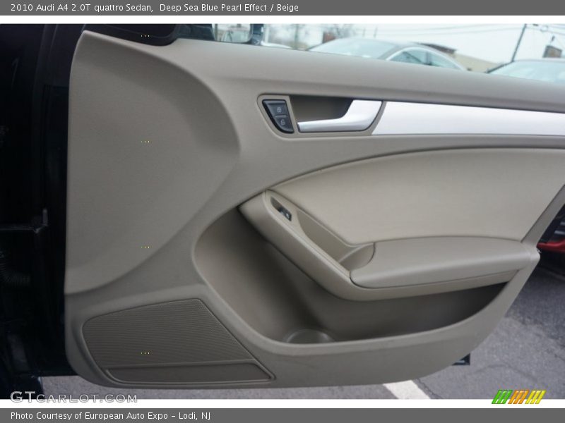 Deep Sea Blue Pearl Effect / Beige 2010 Audi A4 2.0T quattro Sedan