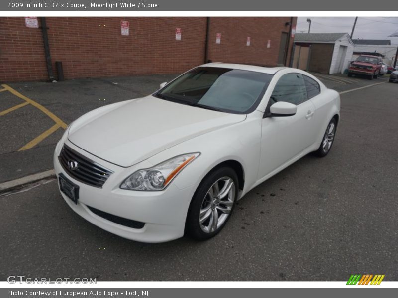 Moonlight White / Stone 2009 Infiniti G 37 x Coupe