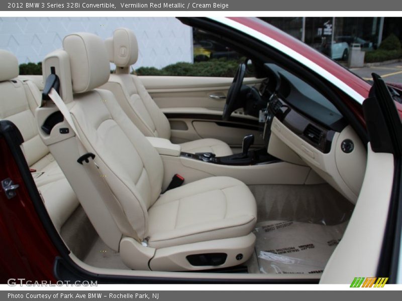 Vermilion Red Metallic / Cream Beige 2012 BMW 3 Series 328i Convertible