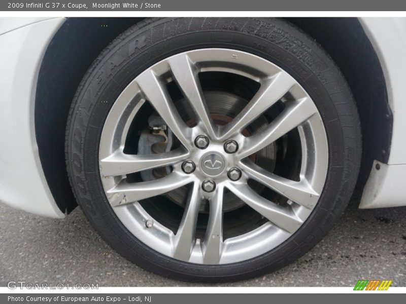 Moonlight White / Stone 2009 Infiniti G 37 x Coupe