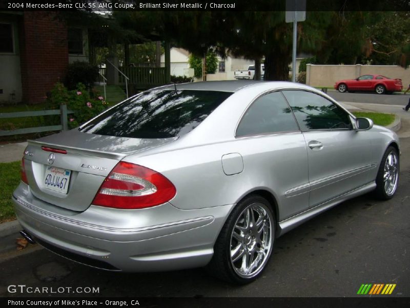 Brilliant Silver Metallic / Charcoal 2004 Mercedes-Benz CLK 55 AMG Coupe