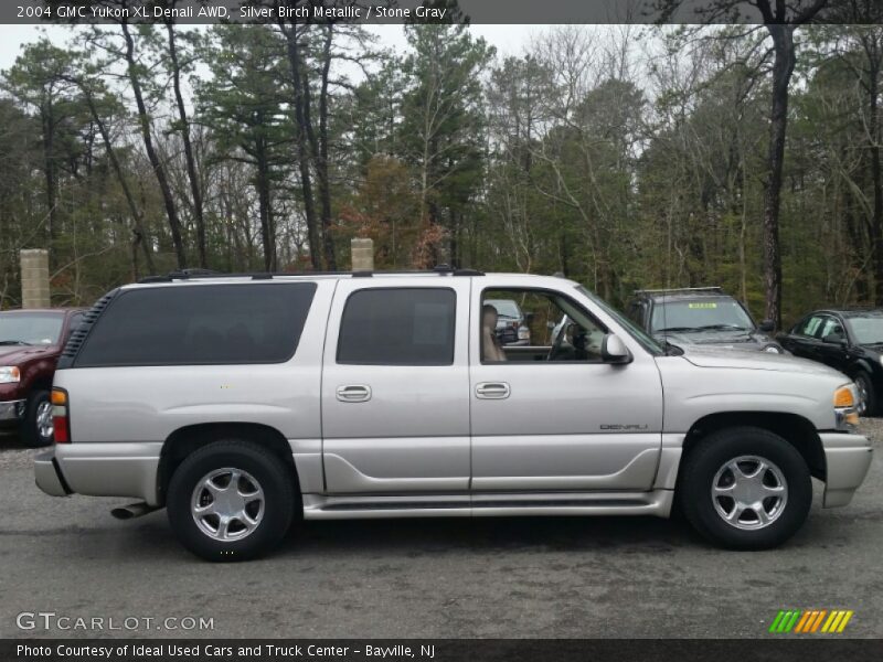 Silver Birch Metallic / Stone Gray 2004 GMC Yukon XL Denali AWD