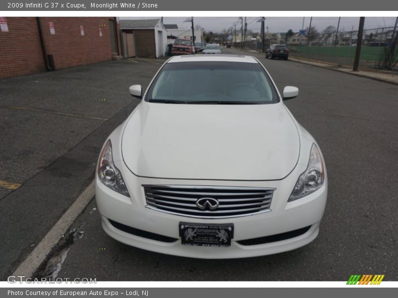 Moonlight White / Stone 2009 Infiniti G 37 x Coupe