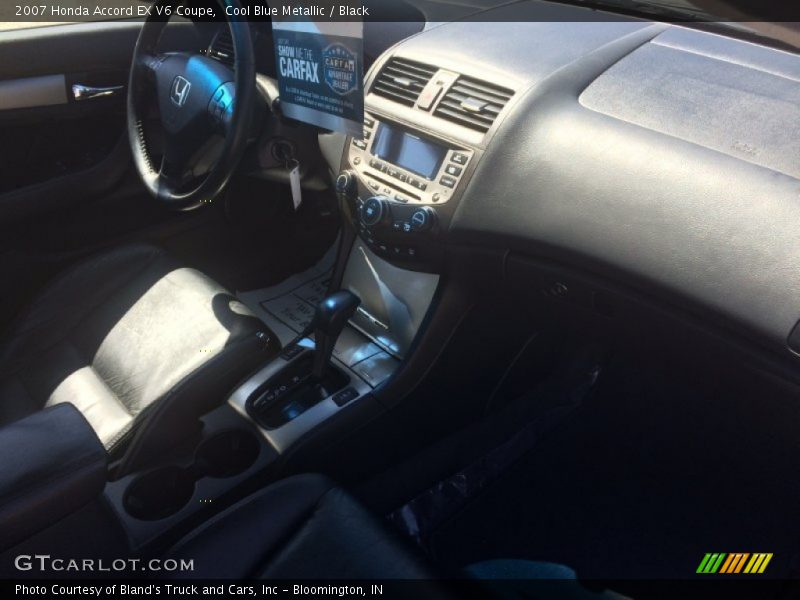 Cool Blue Metallic / Black 2007 Honda Accord EX V6 Coupe