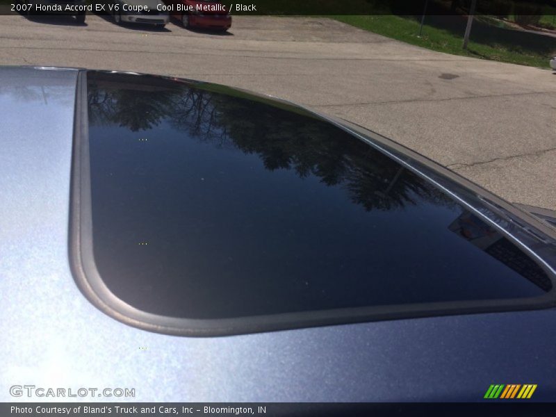 Cool Blue Metallic / Black 2007 Honda Accord EX V6 Coupe