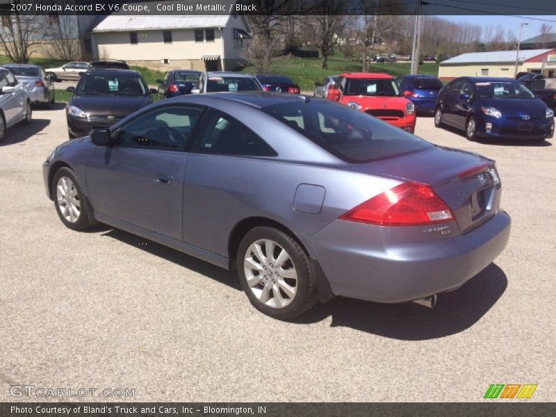 Cool Blue Metallic / Black 2007 Honda Accord EX V6 Coupe