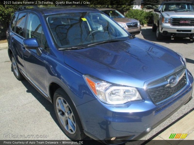 Quartz Blue Pearl / Gray 2015 Subaru Forester 2.5i Touring