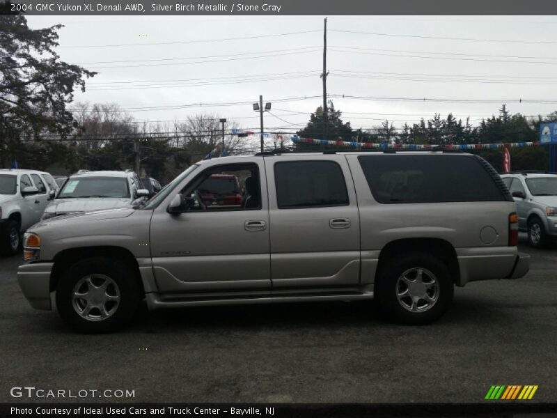 Silver Birch Metallic / Stone Gray 2004 GMC Yukon XL Denali AWD