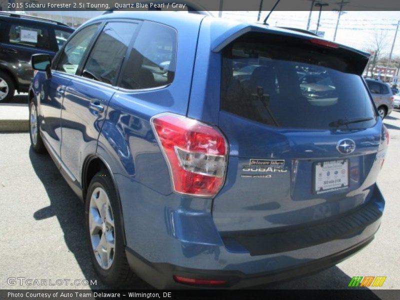 Quartz Blue Pearl / Gray 2015 Subaru Forester 2.5i Touring