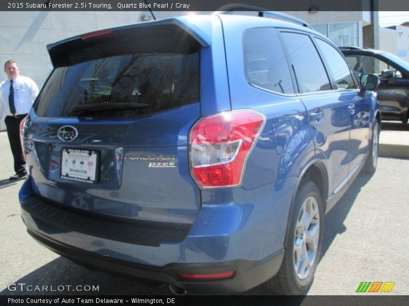 Quartz Blue Pearl / Gray 2015 Subaru Forester 2.5i Touring