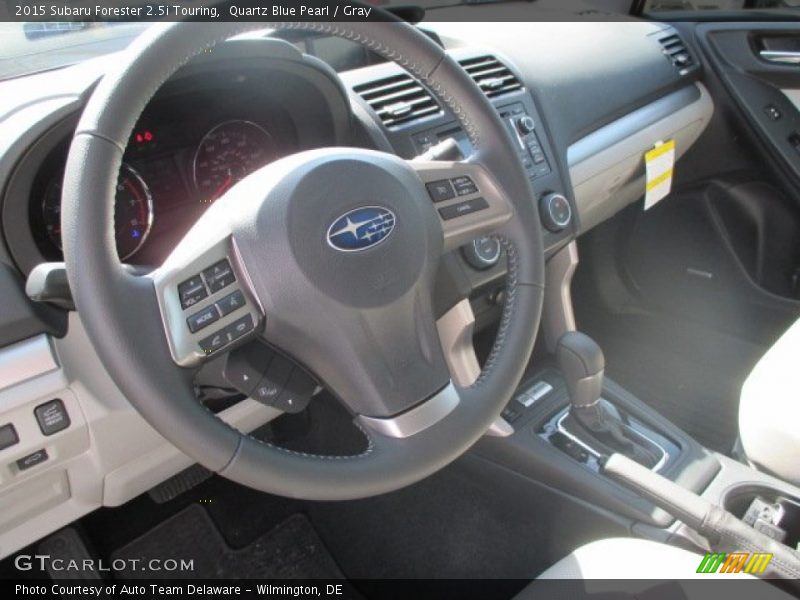 Quartz Blue Pearl / Gray 2015 Subaru Forester 2.5i Touring