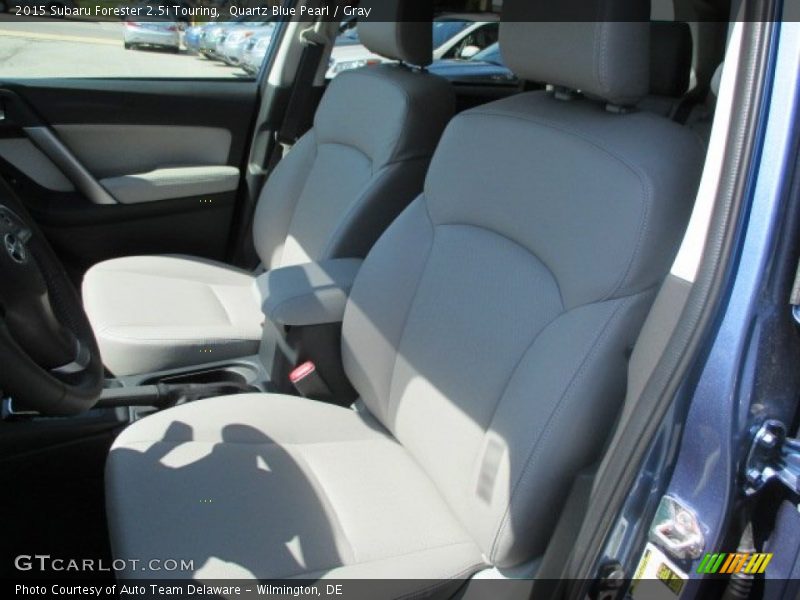 Quartz Blue Pearl / Gray 2015 Subaru Forester 2.5i Touring