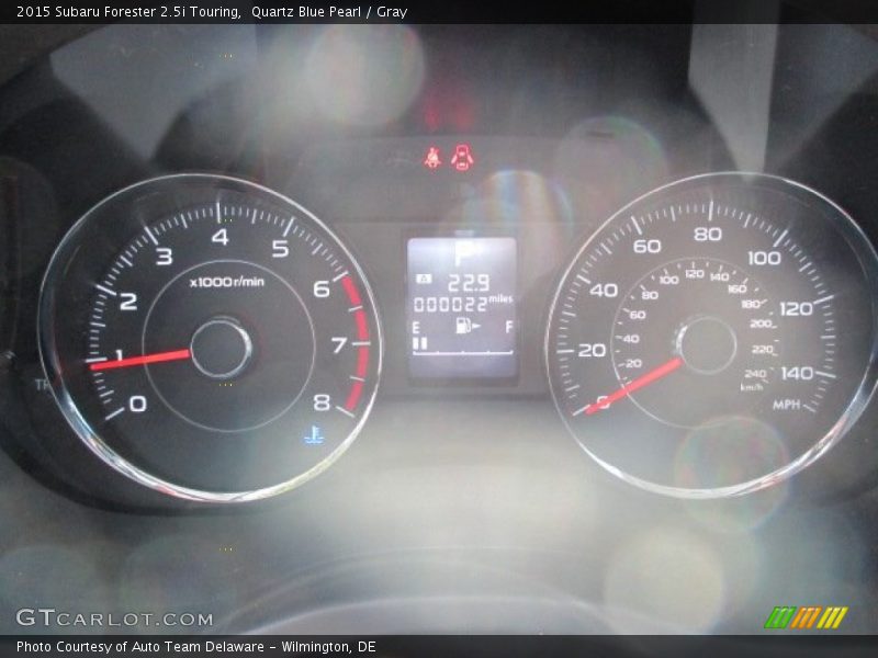 Quartz Blue Pearl / Gray 2015 Subaru Forester 2.5i Touring