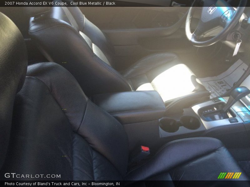 Cool Blue Metallic / Black 2007 Honda Accord EX V6 Coupe
