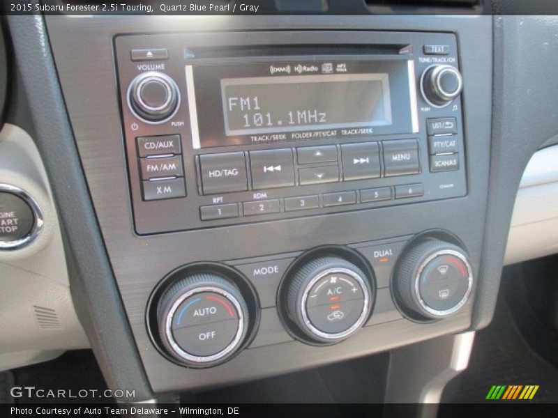 Quartz Blue Pearl / Gray 2015 Subaru Forester 2.5i Touring