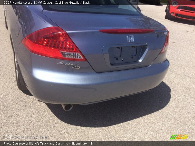 Cool Blue Metallic / Black 2007 Honda Accord EX V6 Coupe