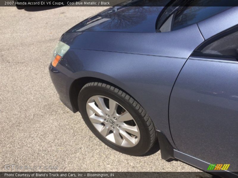 Cool Blue Metallic / Black 2007 Honda Accord EX V6 Coupe