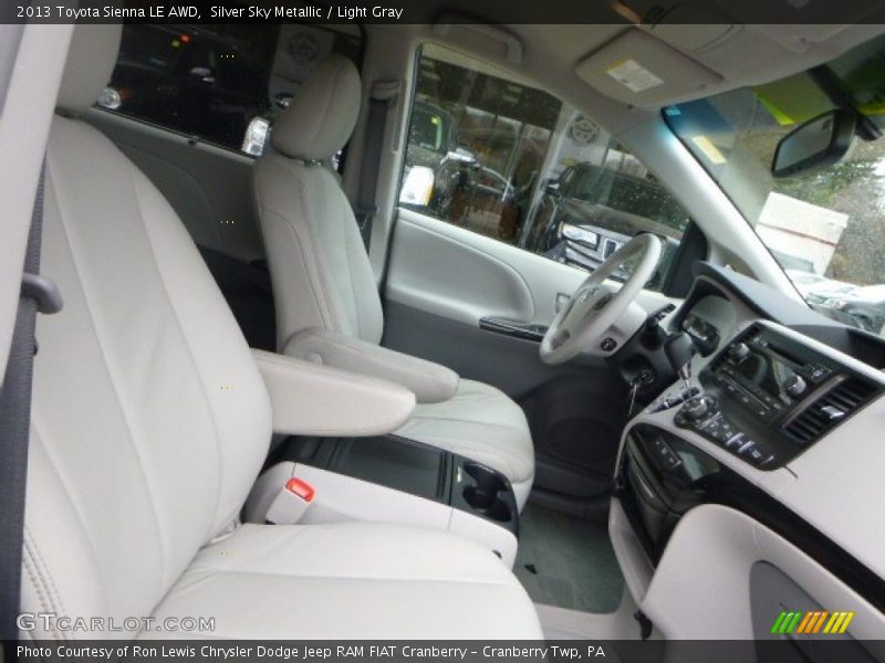 Silver Sky Metallic / Light Gray 2013 Toyota Sienna LE AWD