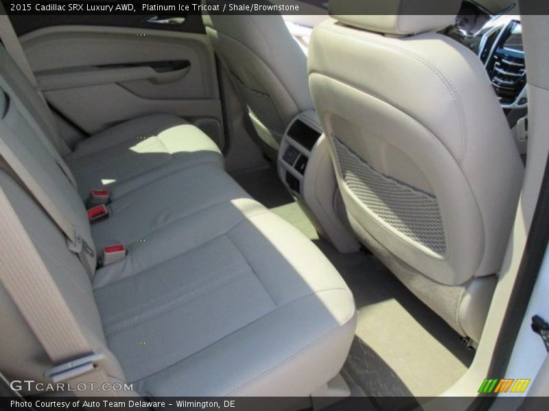 Platinum Ice Tricoat / Shale/Brownstone 2015 Cadillac SRX Luxury AWD